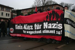 "Kein Kiez für Nazis", Quelle: Björn Kietzmann, https://flic.kr/p/5BYPgX unter https://creativecommons.org/licenses/by-nc-nd/2.0/